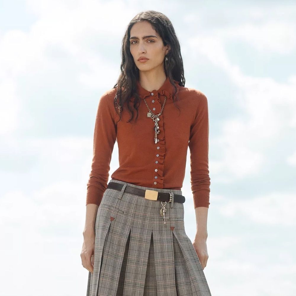 ZARA 100% WOOL RUFFLED LIMITED EDITION JACKET
